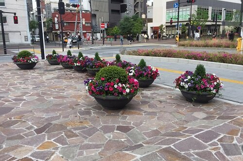 新虎通り　エリア花壇植栽